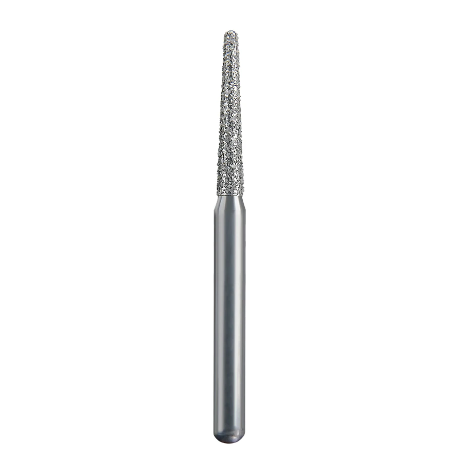 Spring Diamond FG Round End Taper Bur, Medium Grit, 856-014, Single-Use, 25/Pack, Z771.8M25