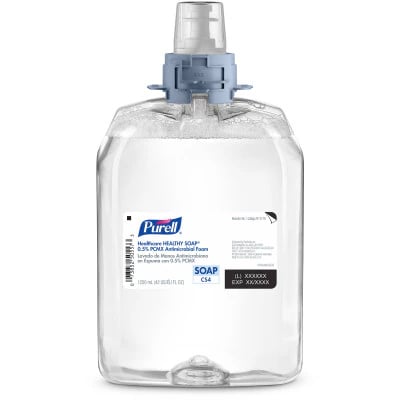 PURELL Healthcare HEALTHY SOAP 0.5% PCMX Antimicrobial Foam Refill, 1250 mL, 4/Case