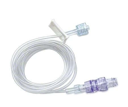 B. Braun TKO-6P IV Extension Set, 60", Male Luer Lock, Needleless Connector, DEHP-Free, Sterile, 100/Case