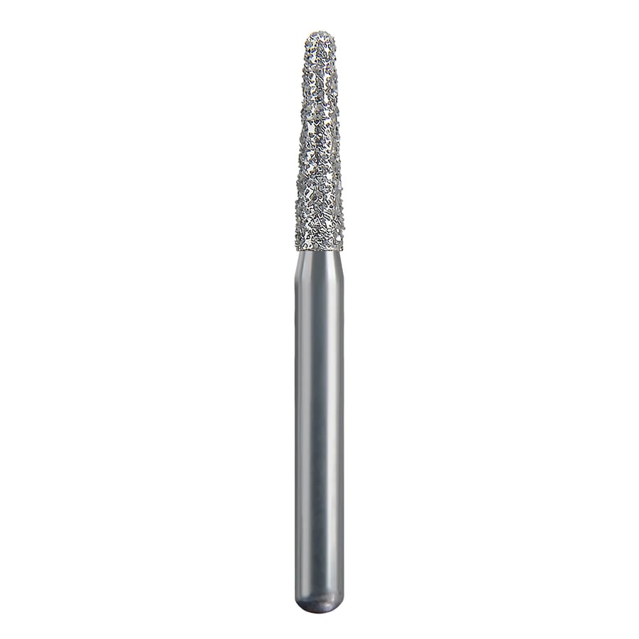 Spring Diamond FG #772.7 Coarse Round End Taper, 855-016, Single-Use, 10/Pack
