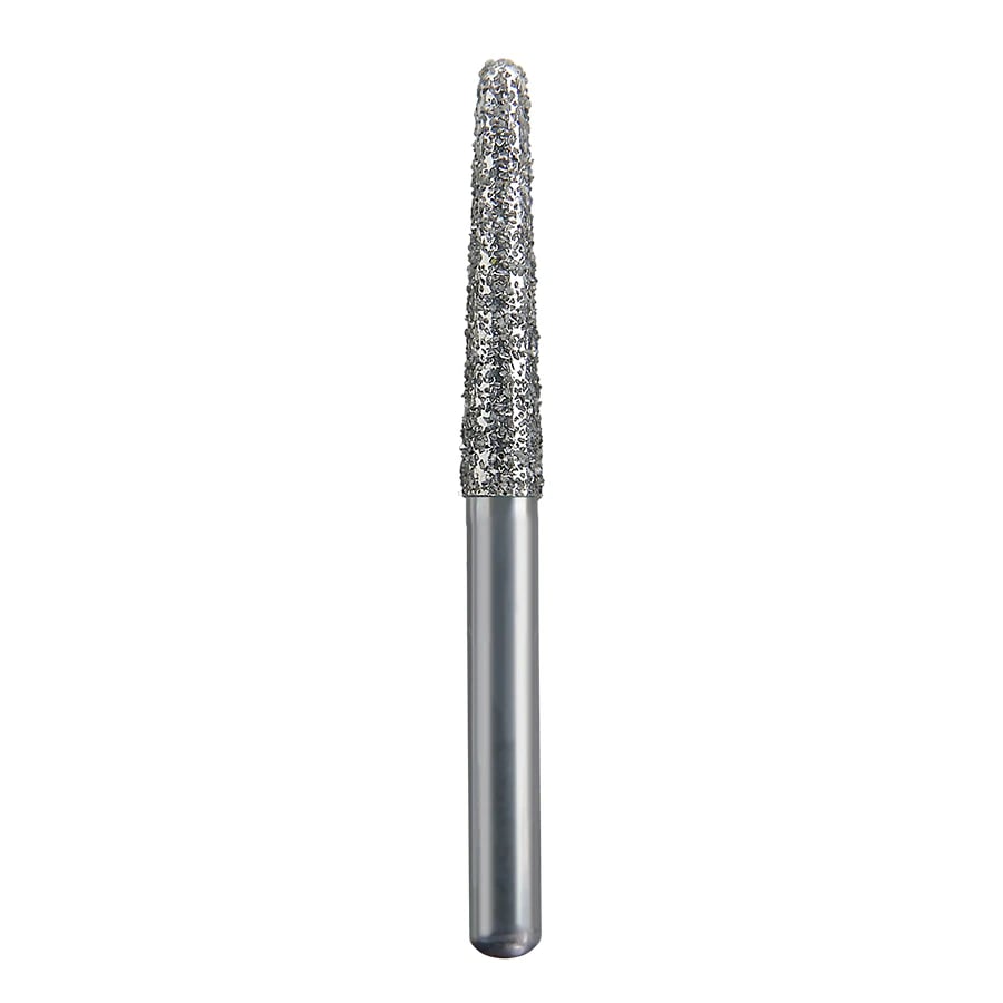 Spring #773.9 Coarse Round End Taper Single-Use Diamond Bur, FG, 856-018, Pack of 10