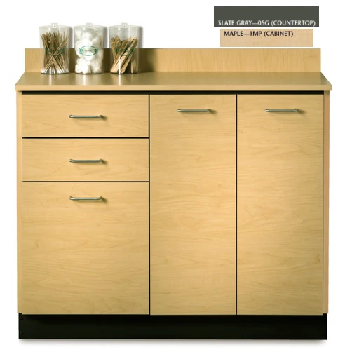 Clinton Industries Maple Base Cabinet, Slate Gray