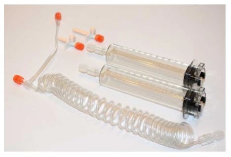 Antmed Syringe 65mL with T-Connect, for Medrad Spectris, 50/Case