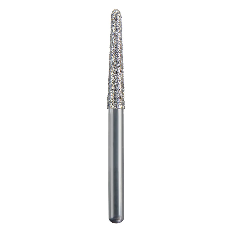 Spring Health Products FG Diamond Bur, Round End Taper, Medium, 850-018, Single-Use, 25/Pack, 772.10M25