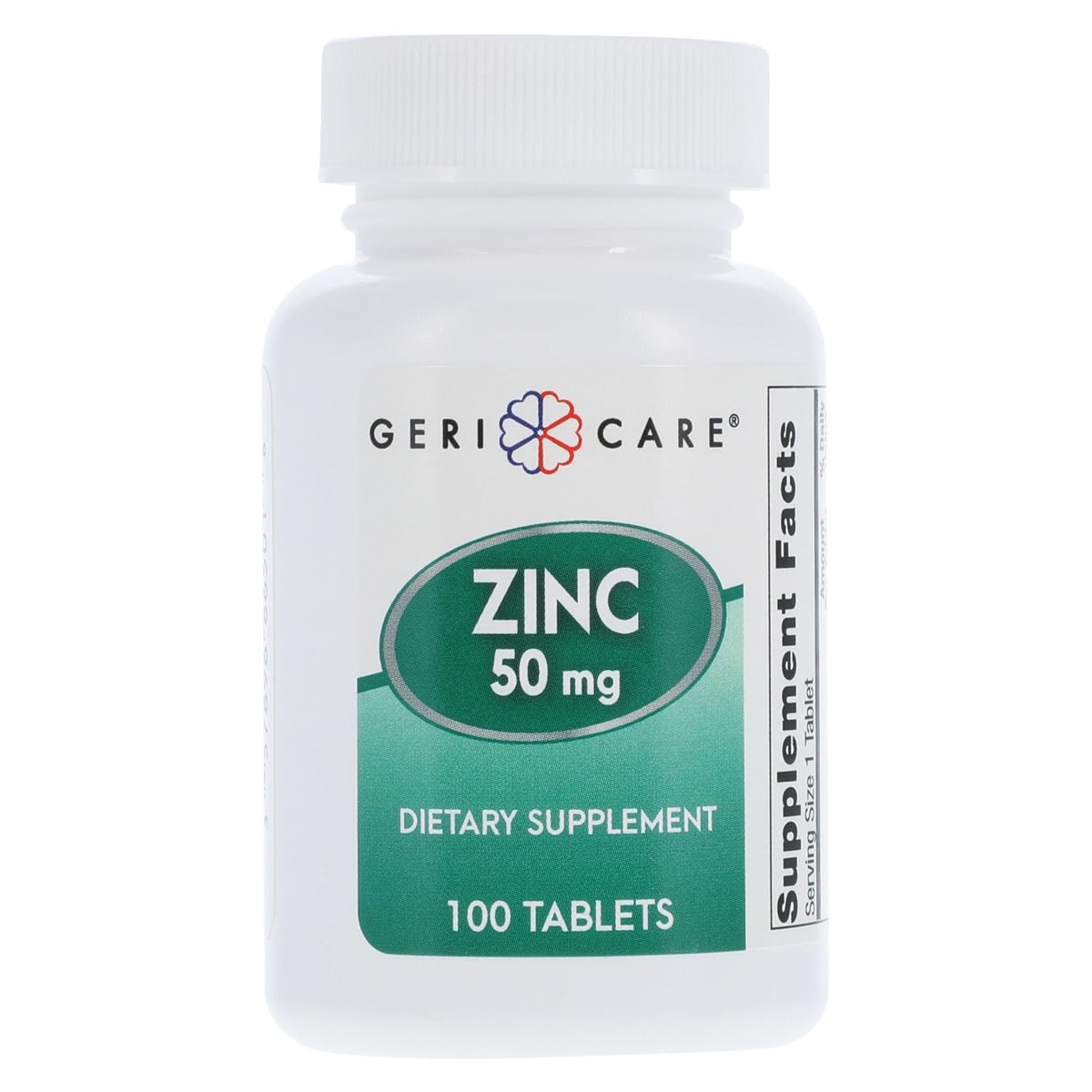 Geri-Care Zinc Sulfate Tablets, 50mg, 100/Bottle