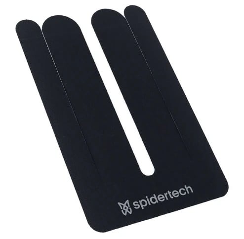 SpiderTech Kinesiology Tape, Cotton, 9" x 5.75", Black, Each
