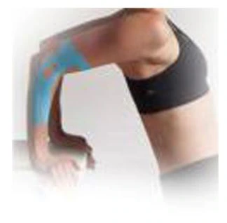 SpiderTech Kinesiology Tape, Cotton, 9" x 5.75", Black, Non-Sterile, Latex-Free, Each