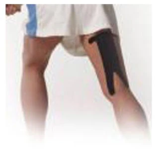 SpiderTech Kinesiology Tape, Cotton, 10" x 5.75", Black, Each
