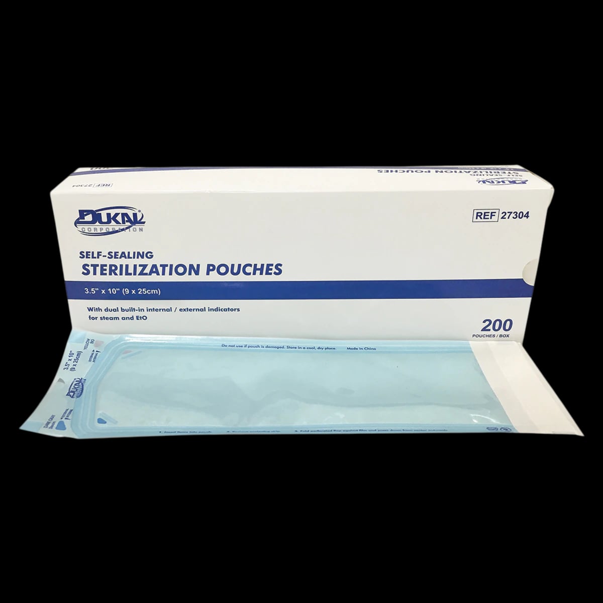 Dukal Sterilization Pouches, 3.5 in x 10 in, 20/Case