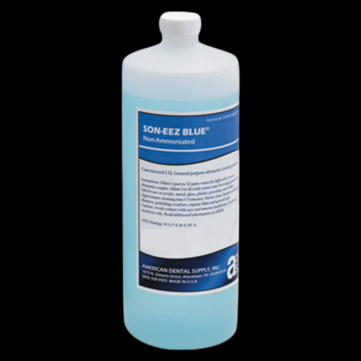 Son Eez Blue Cleaning Solution, Unscented, 8 oz Bottle