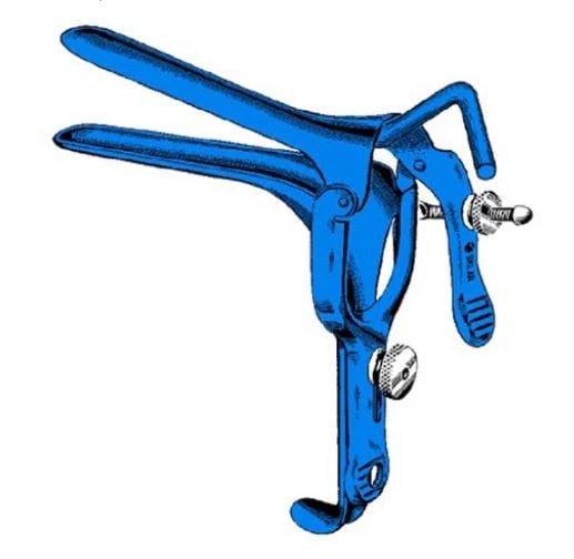 Sklar Instruments Pederson Vaginal Speculum, Blue, XL, 4-3/4" x 1-5/8"