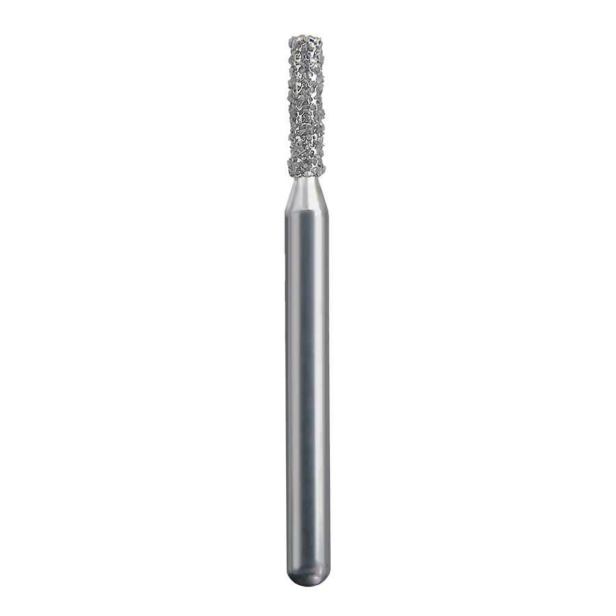 Spring Health Products #515.5 Coarse Flat End Cylinder Diamond Bur, FG, 836-012, Single-Use, 25/Pack
