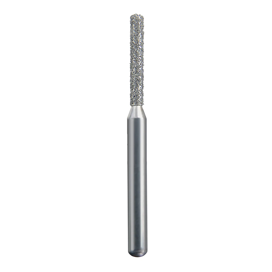 Spring Health Products #515.7 Coarse Flat End Cylinder Diamond Bur, FG, 837-012, Single-Use, 25/Pack