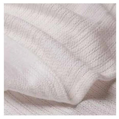 Encompass Group Leno Thermal Blanket, White Cotton, 66" x 90"