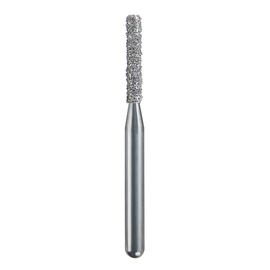 Spring Diamond Bur FG Super Coarse Flat End Cylinder, 837-012SC, Single-Use, 25/Pack, Z515.7SC25
