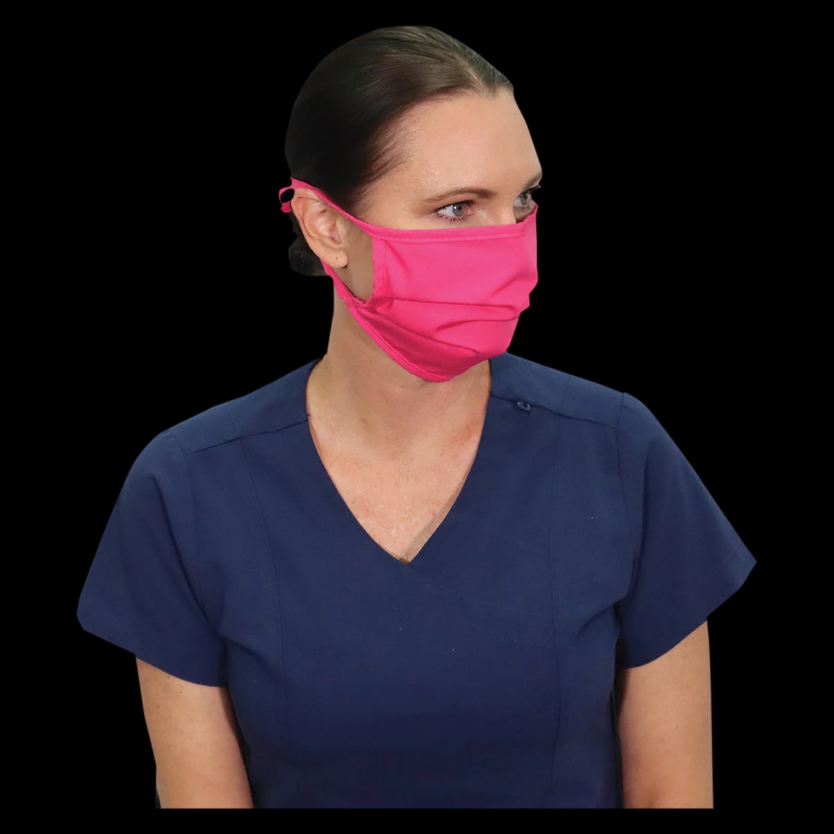 White Swan Reusable Facemask Cloth, Adult, Posh Pink, Latex-Free, 100/Bag