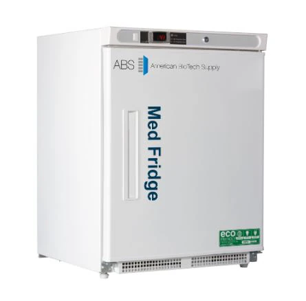 American Biotech Supply Pharmacy Refrigerator, 4.6 Cu Ft, Glass Door, 36-46°F, Cycle Defrost, Under-Counter