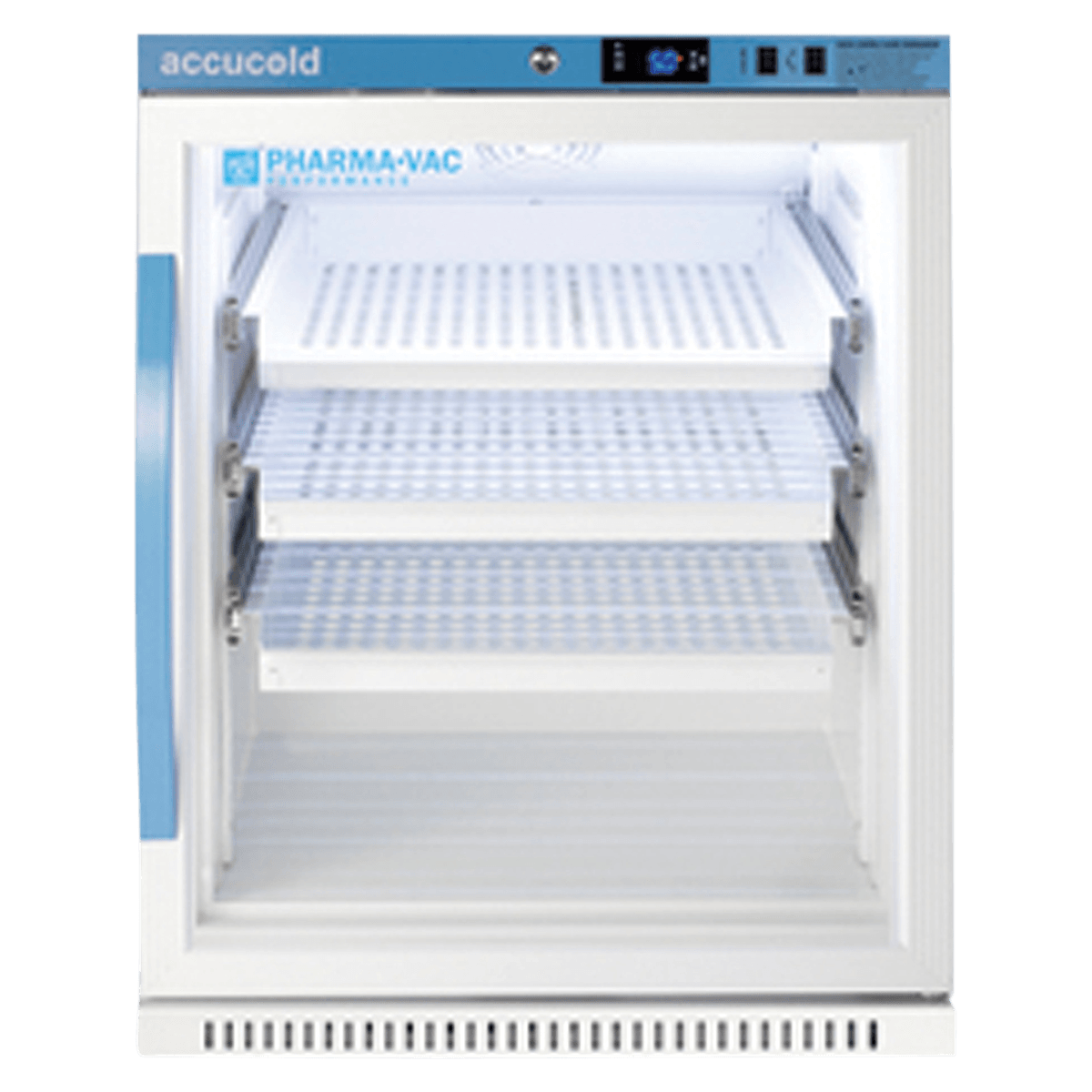 Accucold Performance Series Pharmacy/Vaccine Refrigerator, 6 Cu Ft, Right Hinge/Reversible, 3 Drawers, 2 to 8C, Auto Defrost