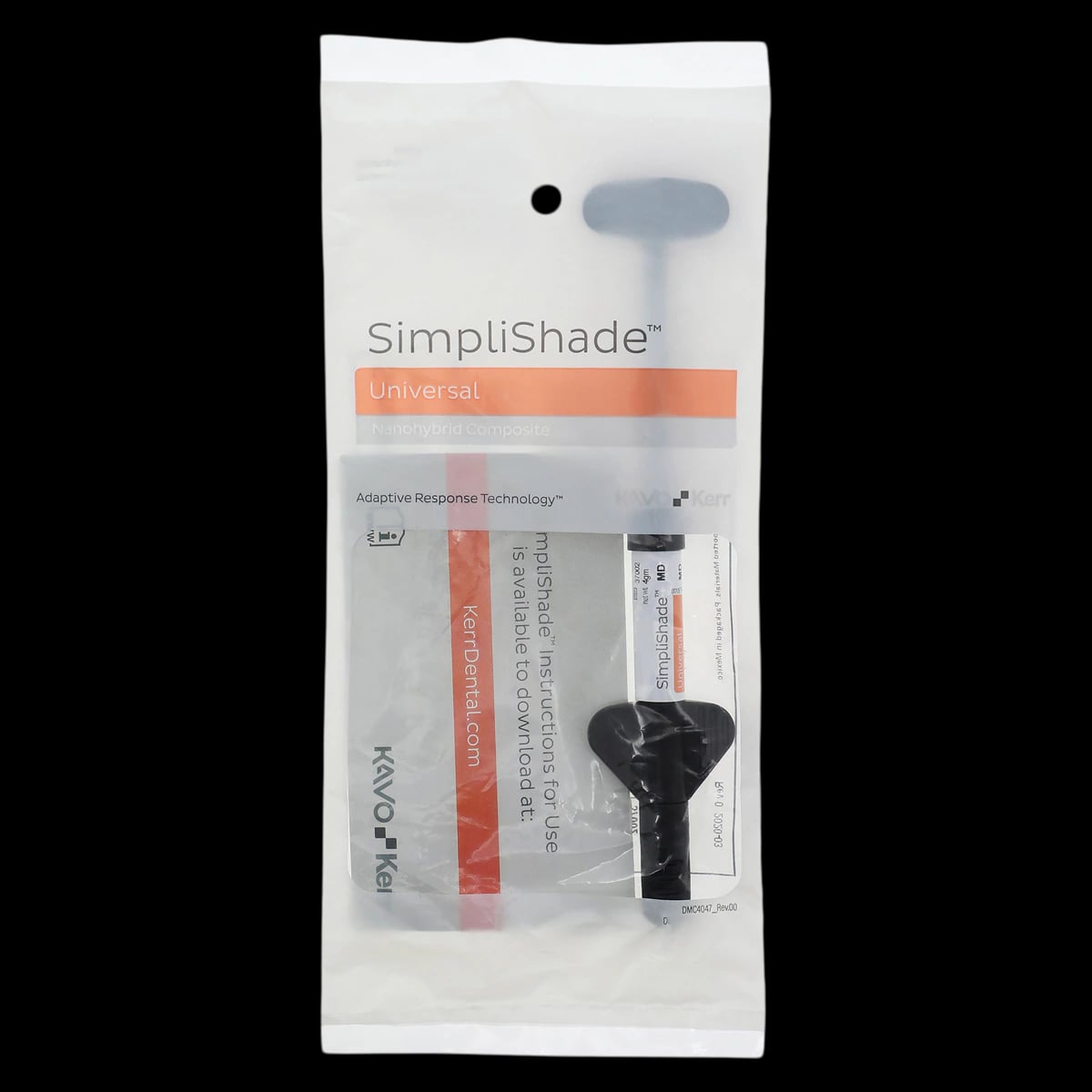 Kerr SimpliShade Universal Composite Syringe, Medium Shade, 4g, Refill, 37002