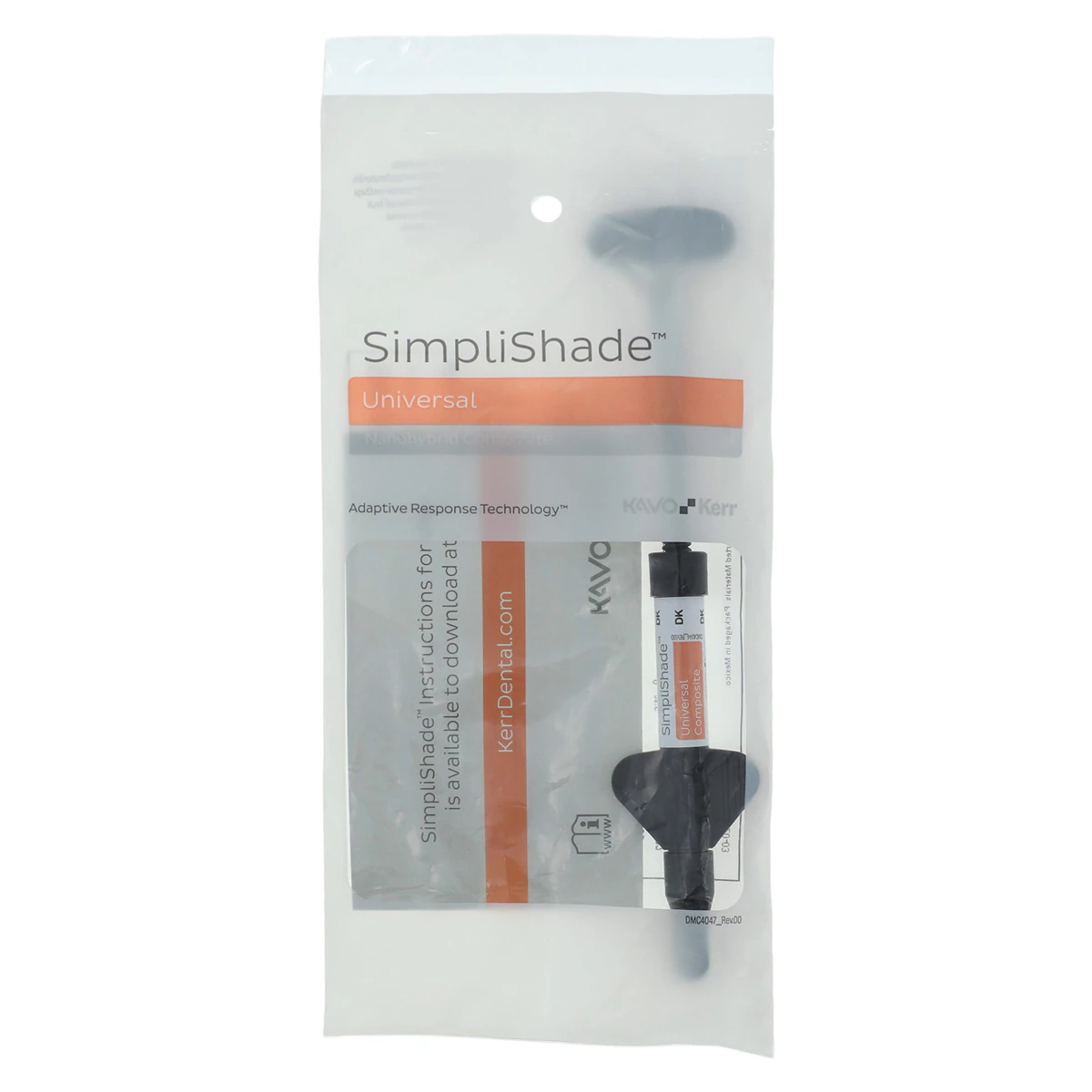 Kerr SimpliShade Universal Composite Syringe, Dark Shade, 4g, Refill, 37003