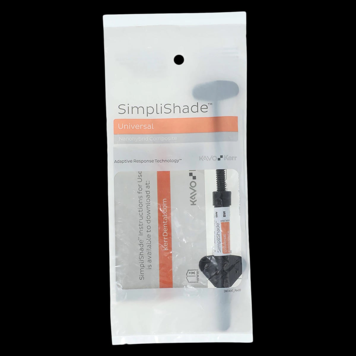 Kerr SimpliShade Universal Composite Syringe, Bleach White, 4g, 37004