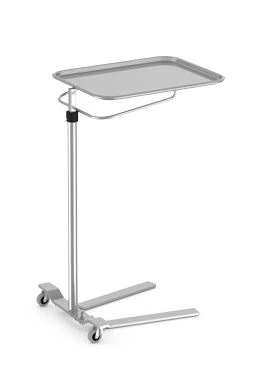 Mac Medical Mayo Stand, Single Post, Foot-Operated, 21.25 x 16.25" Tray