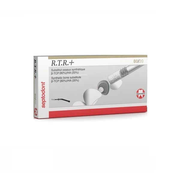 Septodont R.T.R.+ Synthetic Bone Substitute Syringe, 80/20 (80% β-Tricalcium Phosphate / 20% Hydroxyapatite), 0.5 cc, 1/Bx, 01S0530