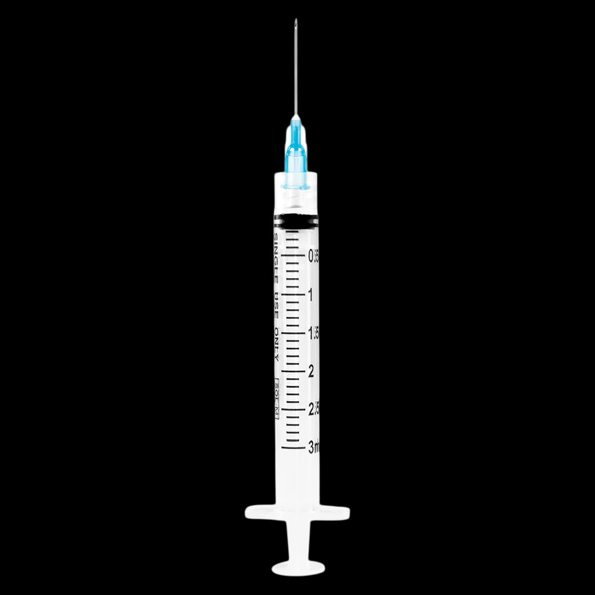 Sol-Millennium Medical Inc Syringe 3mL with Needle 23G x 1", Luer Lock, Low Dead Space, 100/Box