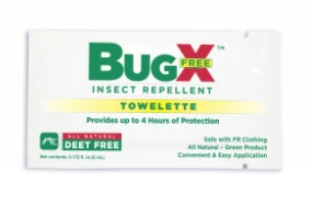 BugX Insect Repellent Wipes, 300/Box