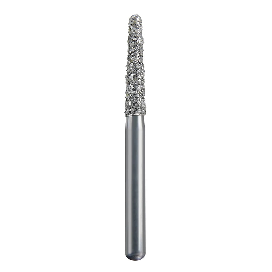 Spring Health Products #772.8 Coarse Round End Taper Diamond Bur, FG, 856-016, Single-Use, 25/Pkg, Z772.8C25