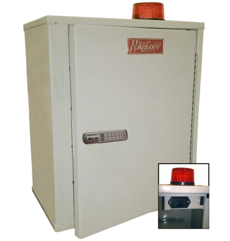 Harloff Narcotic Cabinet with Audio/Visual Alarm, 18 Gauge Steel