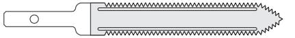 Conmed Reciprocator Blade Ribbed Coat, 12.5x76x0.9mm, Each, 01KT0J030T5NR3PV1TFJZ5W8XG