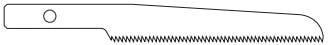 Conmed Reciprocator Blade, 9.4x54.5x0.6mm, Each, 01KT0J0ACV4G364ZJTKHQ0CHJE