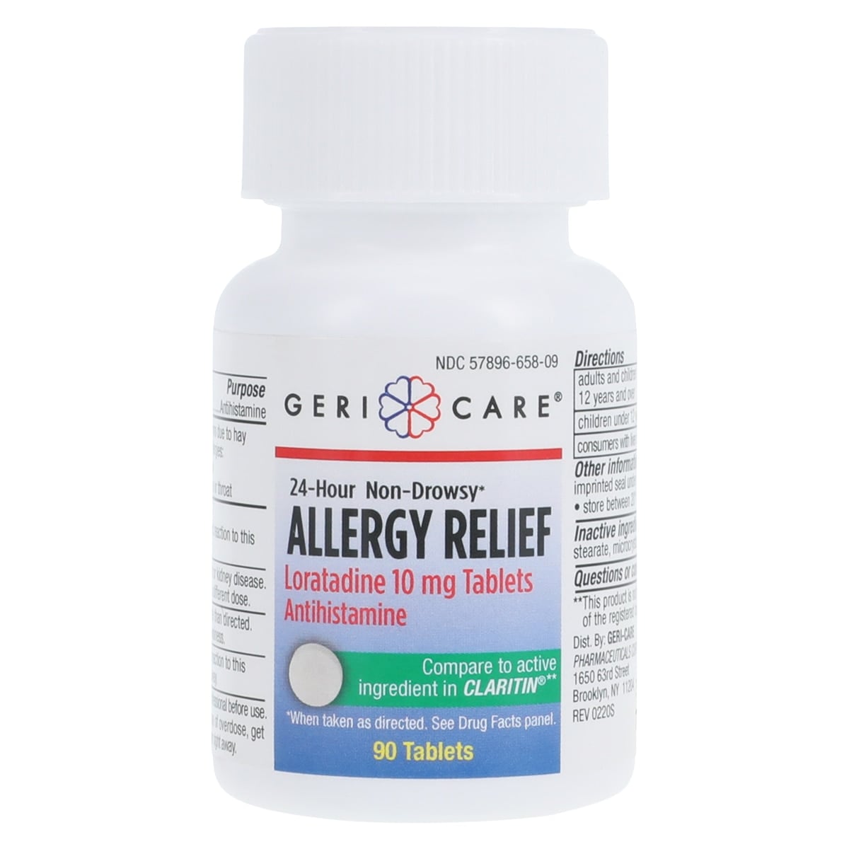 Geri-Care Loratadine Tablets, 10mg, 90/Bottle