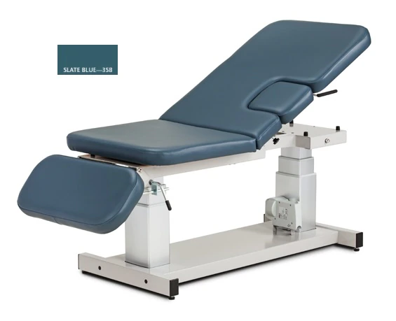 Clinton Industries Power Imaging Table, Slate Blue, 600 lb Capacity