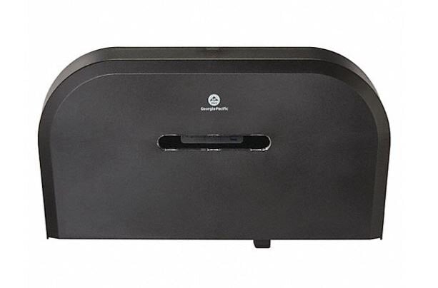 Georgia Pacific Jumbo Jr. Toilet Paper Dispenser, Black, High-Impact Plastic, 20" x 12.25" x 5.6", 01KEZKNKT2FZ0B334ST8D7109P