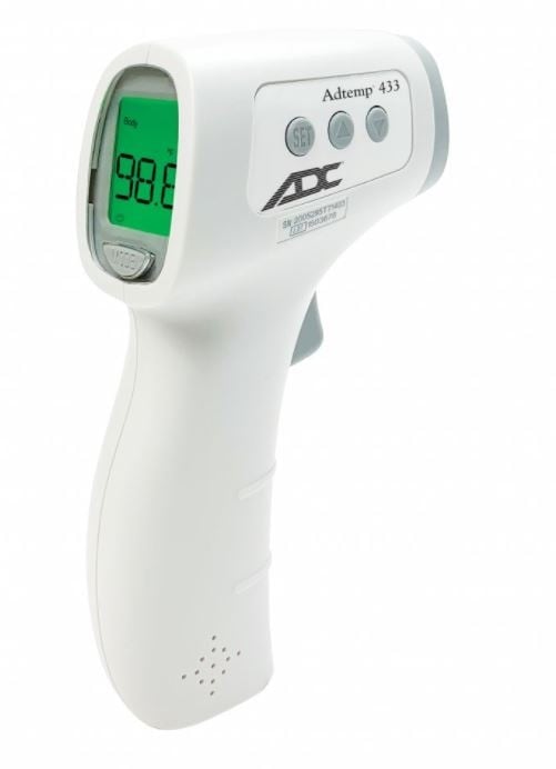 Adtemp 433 Dual Scale Fever Thermometer, Non-Contact, Each