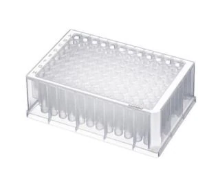 Eppendorf Deepwell Plate 96-Well, 1000 µL, Polypropylene, Clear/White, PCR Clean, Autoclavable, 80/Package