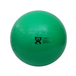 CanDo Exercise Ball, 25.6" (65 cm), Green, Inflatable