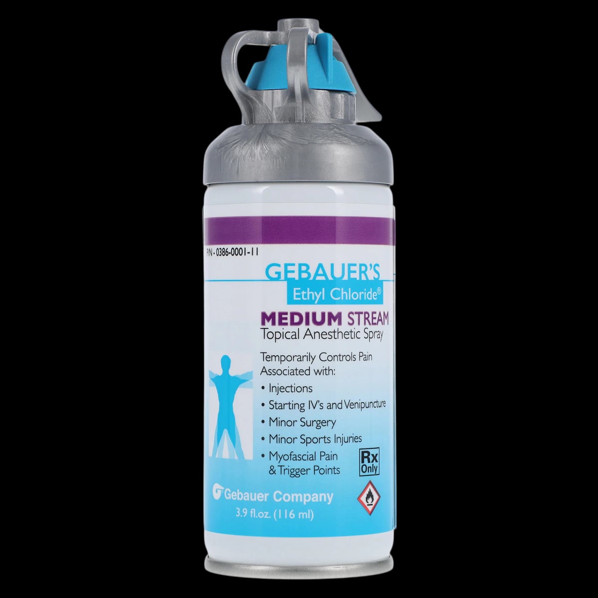 Ethyl Chloride Topical Spray, Accu-Stream 360 Fine Stream, 3.9 oz, 12/Box