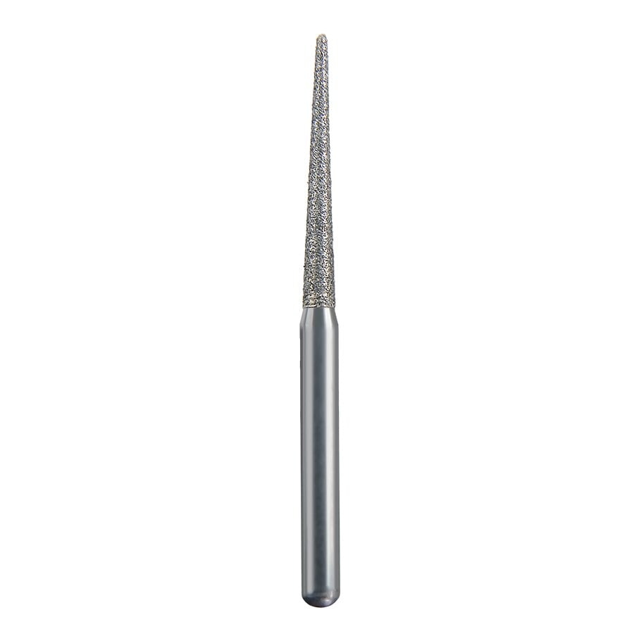 Spring Health Products Fine Round End Taper Diamond Bur, FG 850-012, Single-Use, 25/Pack, 770.11F25
