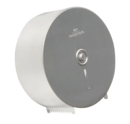 Georgia Pacific Jumbo Bath Tissue Dispenser, Stainless Steel, Key Lock, Silver, 4.5x10.75x10.75"