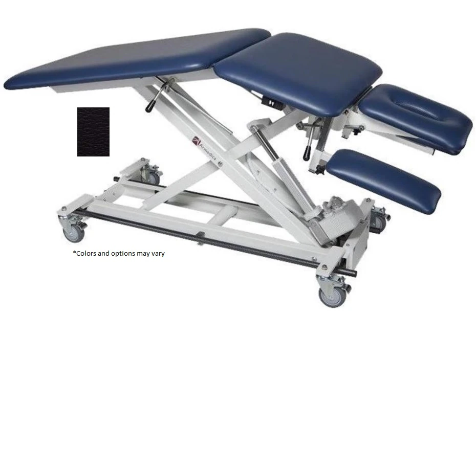 Armedica Hi-Lo 3-Section Treatment Table, Black, 400 lb Capacity