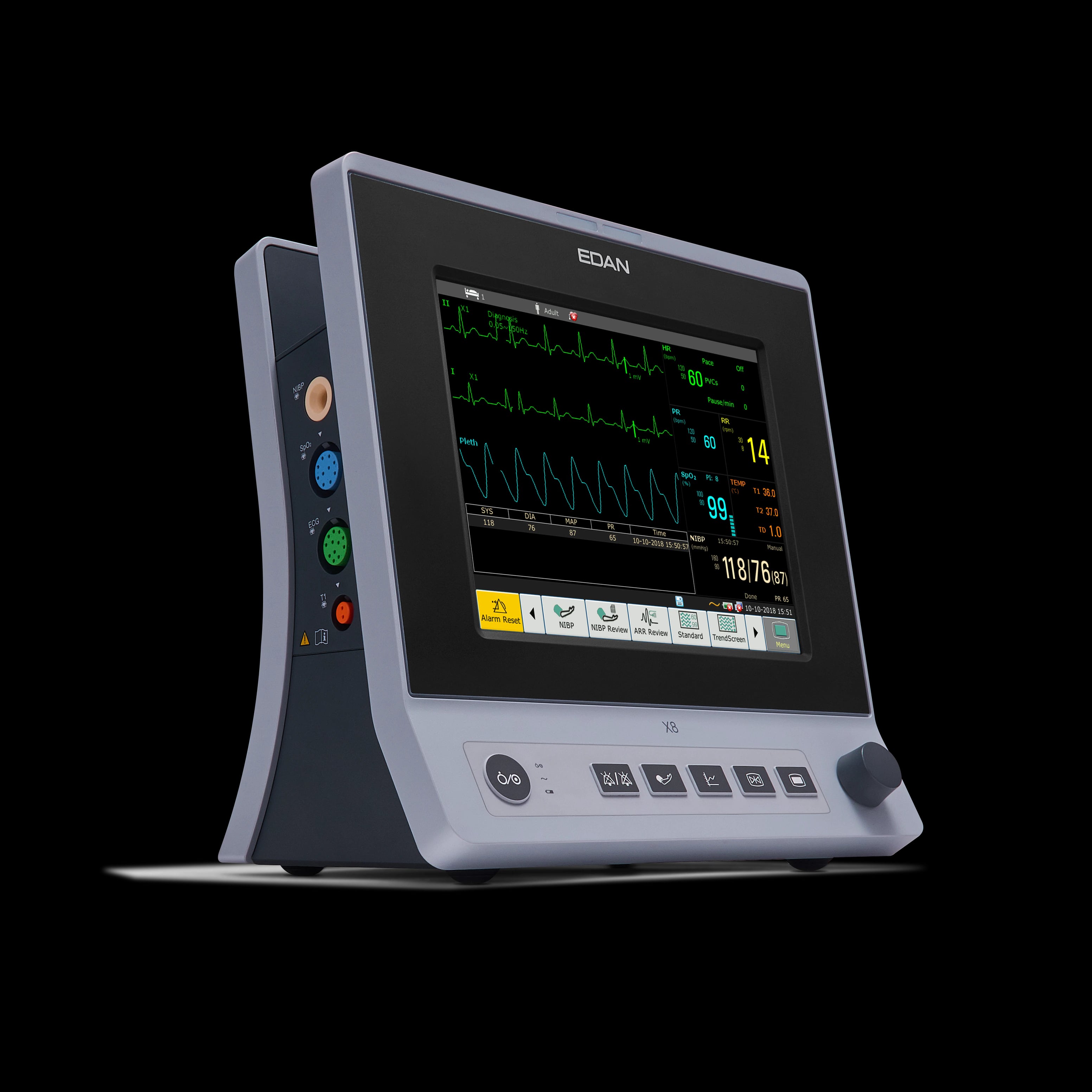 Edan X8 Patient Monitor Printer Cart