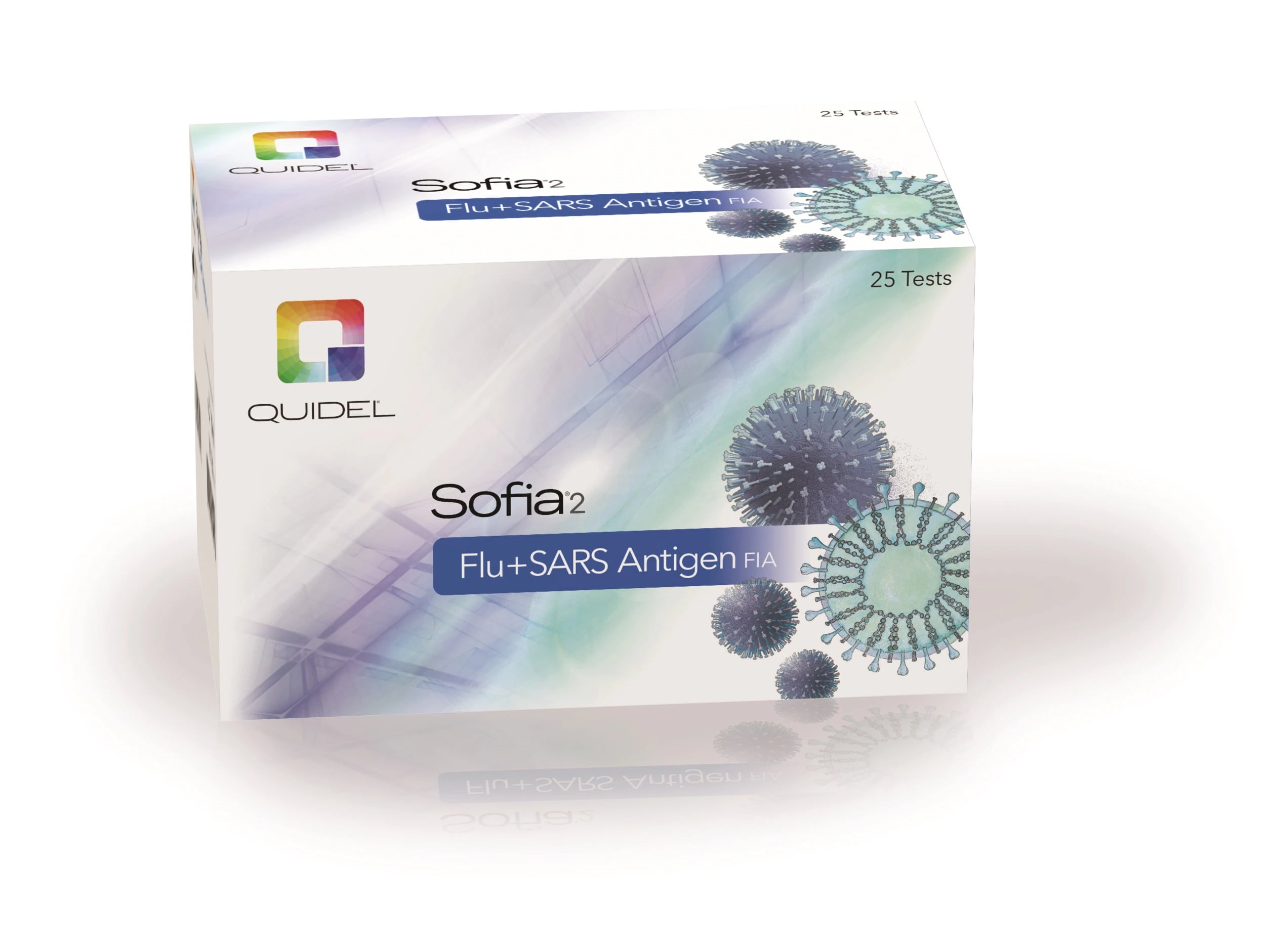 Sofia2 Flu A/B + SARS Test Kit, 25/Box