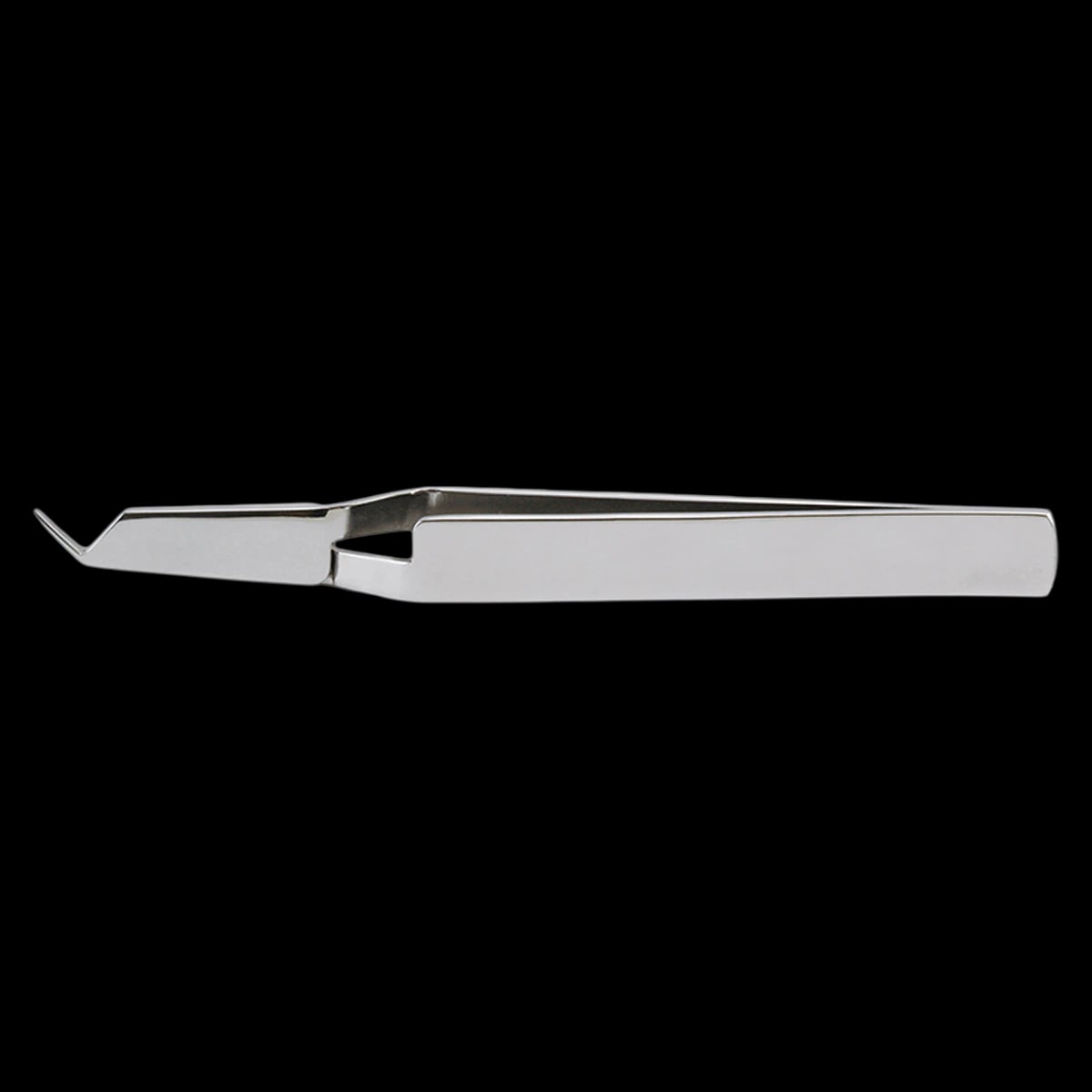 Ortho Technology Bond Placement Tweezers, Single End, Silver, OT-203