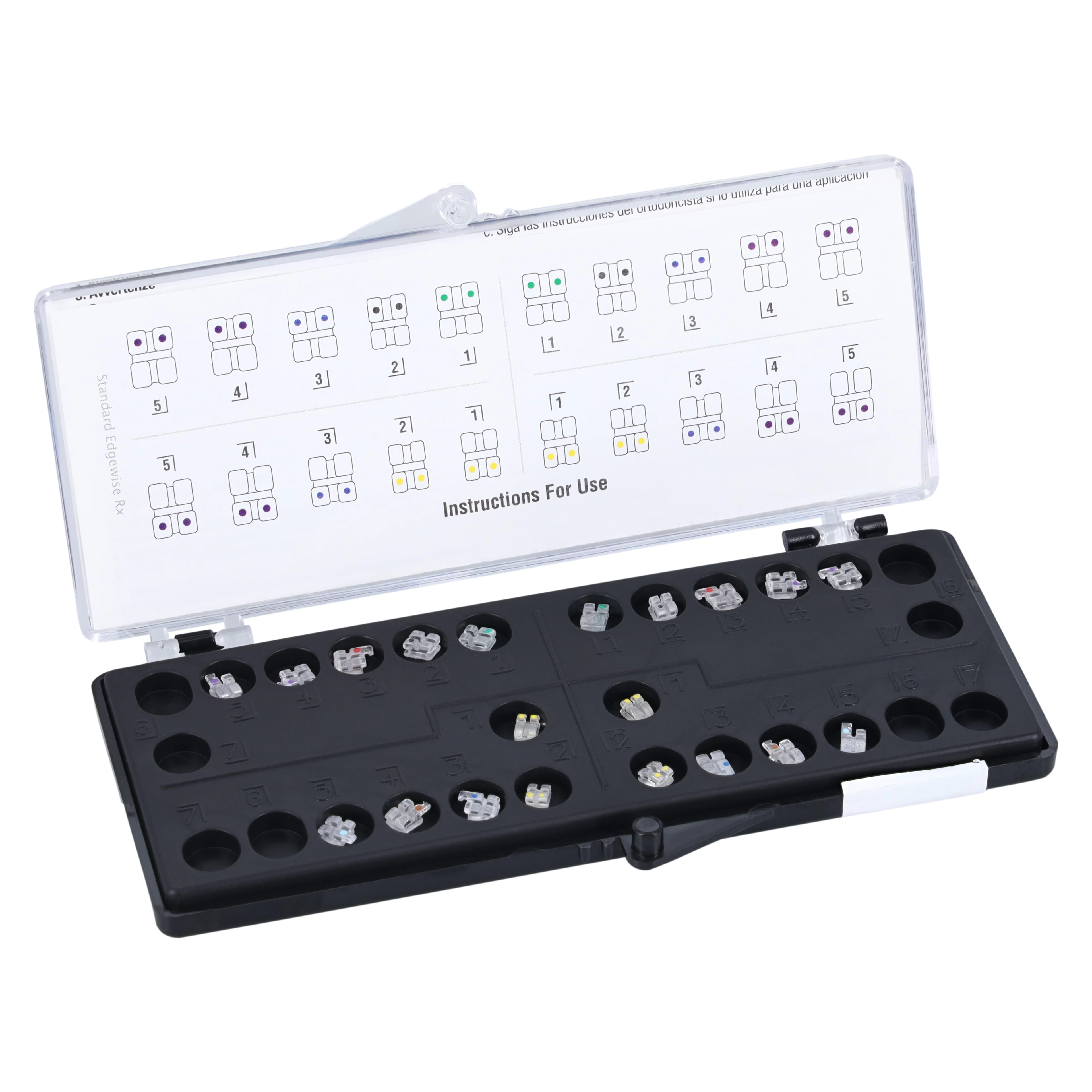 PURE M Bracket U/L 5x5 Hooks, MBT Ceramic Sapphire, 0.022", 20/Kit