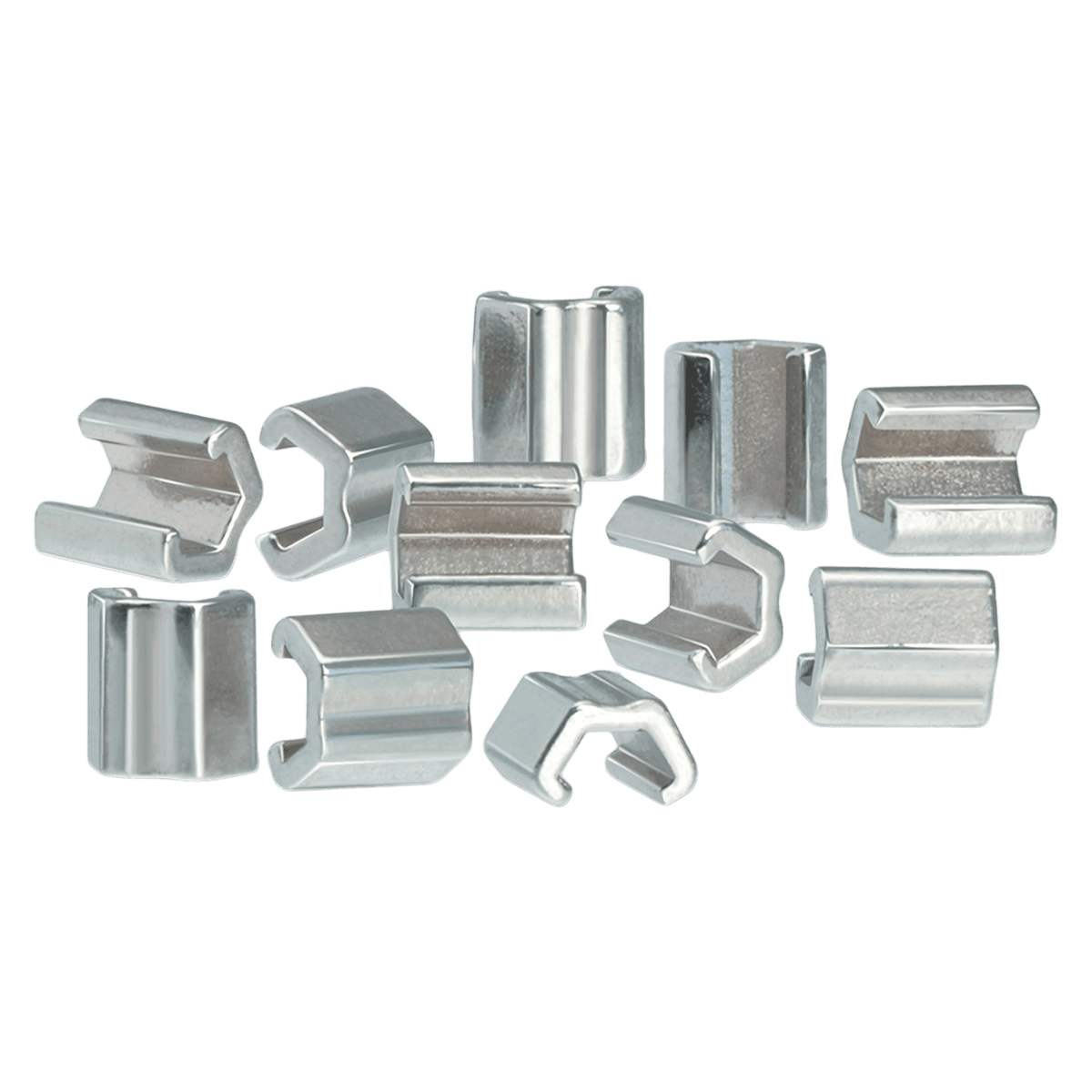 Ortho Technology TruGold Crimpable Split Stops, Stainless Steel, 10/Pkg., 020-100