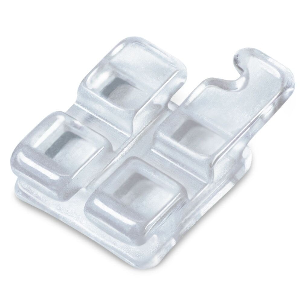 PURE Sapphire Roth Individual Brackets, 0.022 in, 2nd Lower Left Bicuspid with Hook, LL5, 10/Box