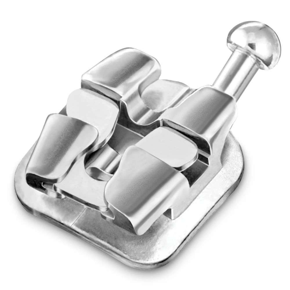 Lotus Plus DS Roth Self-Ligating Bracket, Passive, 0.022 in, 1st Lower Right Bicuspid with Hook, 10/Package, LR4 HK